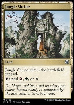 Jungle Shrine⁣ - Commander: March of the Machine⁣ (Uncommon)⁣ [408]