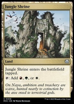 Jungle Shrine⁣ - Commander: March of the Machine⁣ (Uncommon)⁣ [408]