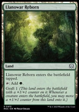 Llanowar Reborn⁣ - Commander: March of the Machine⁣ (Uncommon)⁣ [413]