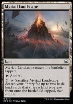 Myriad Landscape⁣ - Commander: March of the Machine⁣ (Uncommon)⁣ [416]