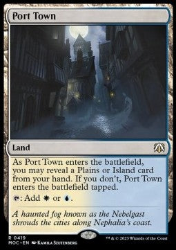 Port Town⁣ - Commander: March of the Machine⁣ (Rare)⁣ [419]