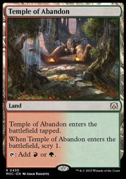 Temple of Abandon⁣ - Commander: March of the Machine⁣ (Rare)⁣ [430]
