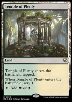 Temple of Plenty⁣ - Commander: March of the Machine⁣ (Rare)⁣ [435]
