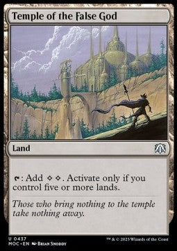 Temple of the False God⁣ - Commander: March of the Machine⁣ (Uncommon)⁣ [437]
