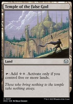 Temple of the False God⁣ - Commander: March of the Machine⁣ (Uncommon)⁣ [437]