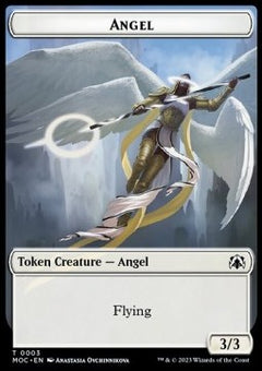 Angel Token (W 3/3) // Demon Token (B 6/6)⁣ - Commander: March of the Machine: Extras⁣ (Token)⁣ [T 3/18]