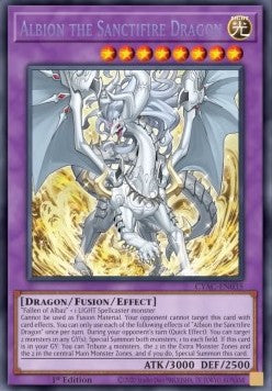 Albion the Sanctifire Dragon⁣ - Cyberstorm Access⁣ (Secret Rare)⁣ [035]