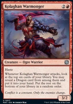 Kolaghan Warmonger⁣ - March of the Machine: The Aftermath⁣ (Uncommon)⁣ [17]