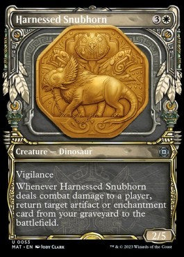 Harnessed Snubhorn (V.1)⁣ - March of the Machine: The Aftermath: Extras⁣ (Uncommon)⁣ [53]