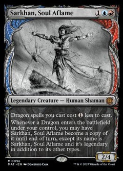 Sarkhan, Soul Aflame (V.1)⁣ - March of the Machine: The Aftermath: Extras⁣ (Mythic)⁣ [96]