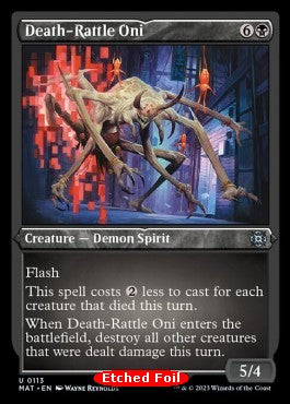 Death-Rattle Oni (V.2)⁣ - March of the Machine: The Aftermath: Extras⁣ (Uncommon)⁣ [113]