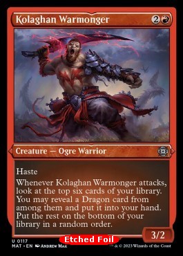 Kolaghan Warmonger (V.2)⁣ - March of the Machine: The Aftermath: Extras⁣ (Uncommon)⁣ [117]