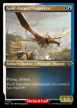 Gold-Forged Thopteryx (V.2)⁣ - March of the Machine: The Aftermath: Extras⁣ (Uncommon)⁣ [131]
