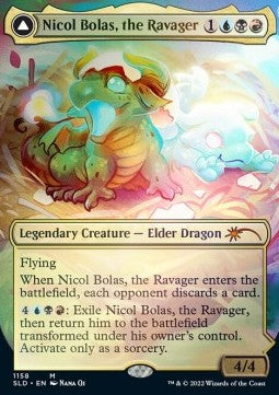 Nicol Bolas, the Ravager // Nicol Bolas, the Arisen (V.1) - Secret Lair Commander Deck: From Cute to Brute (Mythic) [SLCFCB-1158]
