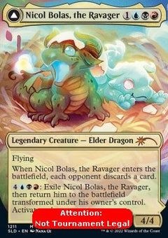 Nicol Bolas, the Ravager // Nicol Bolas, the Arisen (V.2) - Secret Lair Commander Deck: From Cute to Brute (Mythic) [SLCFCB-1211]