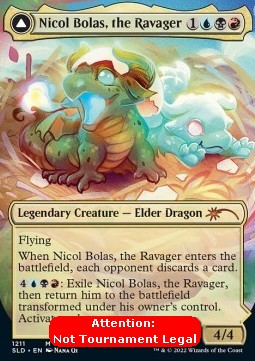 Nicol Bolas, the Ravager // Nicol Bolas, the Arisen (V.2) - Secret Lair Commander Deck: From Cute to Brute (Mythic) [SLCFCB-1211]