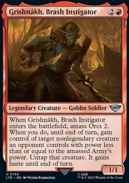 Grishnákh, Brash Instigator⁣ - The Lord of the Rings: Tales of Middle-earth⁣ (Uncommon)⁣ [134]