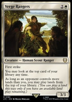 Verge Rangers⁣ - Commander: The Lord of the Rings: Tales of Middle-earth⁣ (Rare)⁣ [180]