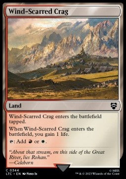 Wind-Scarred Crag⁣ - Commander: The Lord of the Rings: Tales of Middle-earth⁣ (Common)⁣ [344]