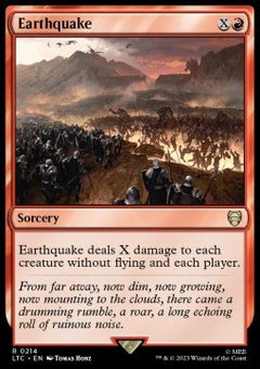 Earthquake⁣ - Commander: The Lord of the Rings: Tales of Middle-earth⁣ (Rare)⁣ [214]