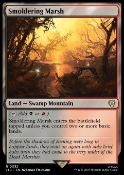 Smoldering Marsh⁣ - Commander: The Lord of the Rings: Tales of Middle-earth⁣ (Rare)⁣ [332]