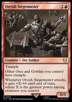 Orcish Siegemaster⁣ - Commander: The Lord of the Rings: Tales of Middle-earth⁣ (Rare)⁣ [33]