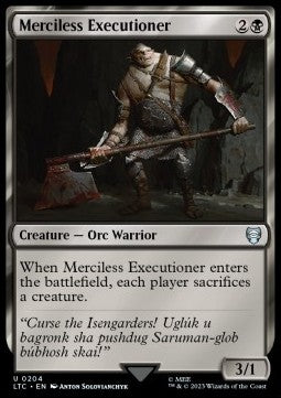 Merciless Executioner⁣ - Commander: The Lord of the Rings: Tales of Middle-earth⁣ (Uncommon)⁣ [204]