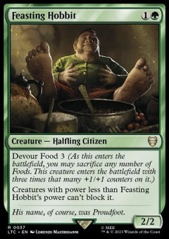 Feasting Hobbit⁣ - Commander: The Lord of the Rings: Tales of Middle-earth⁣ (Rare)⁣ [37]