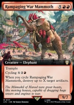 Rampaging War Mammoth⁣ - Commander: The Lord of the Rings: Tales of Middle-earth: Extras⁣ (Rare)⁣ [117]