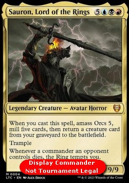 Sauron, Lord of the Rings (V.2)⁣ - Commander: The Lord of the Rings: Tales of Middle-earth: Extras⁣ (Mythic)⁣ [4]