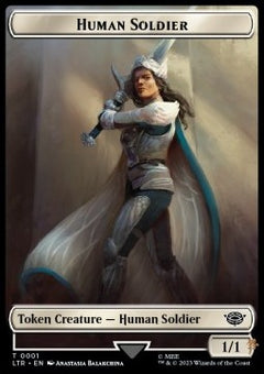 Human Soldier Token (White 1/1) (V.1)⁣ - The Lord of the Rings: Tales of Middle-earth: Extras⁣ (Token)⁣ [T01]