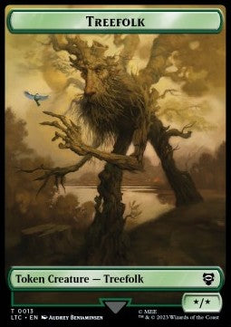 Treefolk Token (G */*) // Food Token⁣ - Commander: The Lord of the Rings: Tales of Middle-earth: Extras⁣ (Token)⁣ [T 13/9]