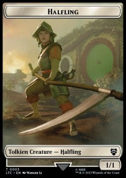 Halfling Token (W 1/1) // Treasure Token⁣ - Commander: The Lord of the Rings: Tales of Middle-earth: Extras⁣ (Token)⁣ [T 3/12]