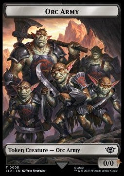 Orc Army Token (B 0/0) // Orc Army Token (B 0/0)⁣ - Commander: The Lord of the Rings: Tales of Middle-earth: Extras⁣ (Token)⁣ [T 5/6]