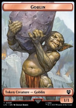 Goblin Token (R 1/1) // Wraith Token (B 3/3)⁣ - Commander: The Lord of the Rings: Tales of Middle-earth: Extras⁣ (Token)⁣ [T 8/7]