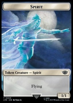 Spirit Token (W 1/1) // Food Token (V.2)⁣ - The Lord of the Rings: Tales of Middle-earth: Extras⁣ (Token)⁣ [T 3/10]