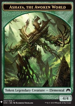 Ashaya, the Awoken World Token (G 4/4) // Wolf Token (G 2/2)⁣ - Secret Lair Commander Deck: From Cute to Brute⁣ (Token)⁣ [T 7/13]