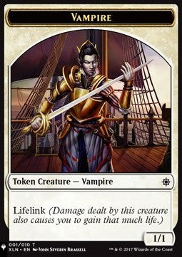Vampire Token (W 1/1 Lifelink) // Wolf Token (G 2/2)⁣ - Secret Lair Commander Deck: From Cute to Brute⁣ (Token)⁣ [T 1/13]