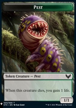Pest Token (BG 1/1) // Jace, Telepath Unbound Emblem⁣ - Secret Lair Commander Deck: From Cute to Brute⁣ (Token)⁣ [T 5/12]
