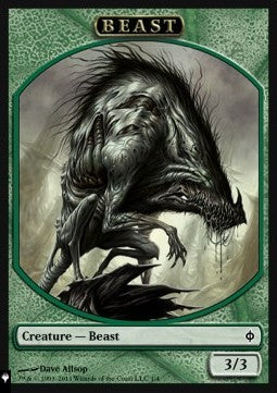 Beast Token (G 3/3) // Liliana, Defiant Necromancer Emblem⁣ - Secret Lair Commander Deck: From Cute to Brute⁣ (Token)⁣ [T 1/13]