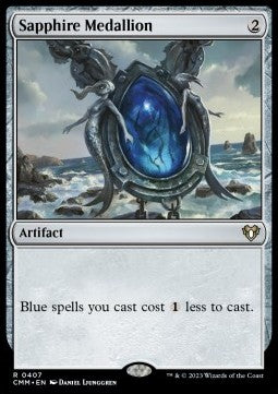 Sapphire Medallion⁣ - Commander Masters⁣ (Rare)⁣ [407]