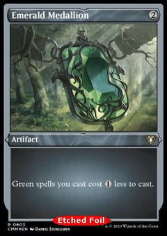 Emerald Medallion⁣ - Commander Masters: Extras⁣ (Rare)⁣ [603]