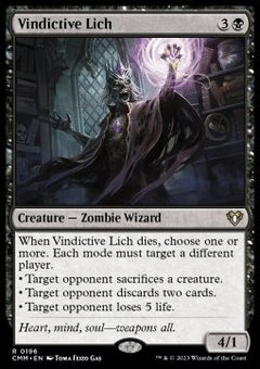 Vindictive Lich⁣ - Commander Masters⁣ (Rare)⁣ [196]