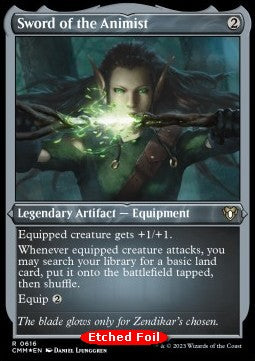 Sword of the Animist⁣ - Commander Masters: Extras⁣ (Rare)⁣ [616]