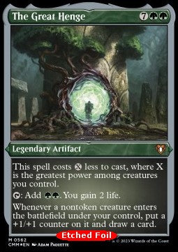 The Great Henge⁣ - Commander Masters: Extras⁣ (Mythic)⁣ [562]