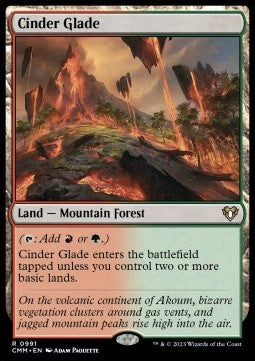 Cinder Glade⁣ - Commander Masters: Extras⁣ (Rare)⁣ [991]