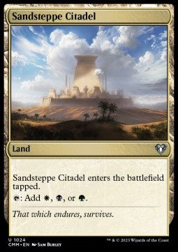 Sandsteppe Citadel⁣ - Commander Masters: Extras⁣ (Uncommon)⁣ [1024]