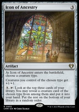Icon of Ancestry⁣ - Commander Masters: Extras⁣ (Rare)⁣ [955]