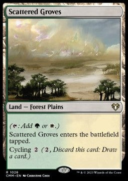 Scattered Groves⁣ - Commander Masters: Extras⁣ (Rare)⁣ [1026]