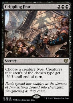 Crippling Fear⁣ - Commander Masters: Extras⁣ (Rare)⁣ [862]